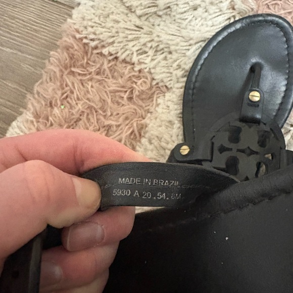 Tory Burch Miller Thong Black Sandals - Picture 12 of 12